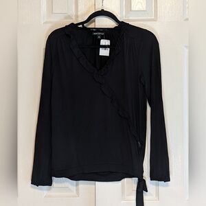 5/$25 J. Crew Back Long Sleeve Top with Ruffles